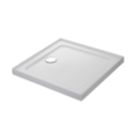 Mira Flight Safe Square Shower Tray with 4 Upstands White 800mm x 800mm x 40mm