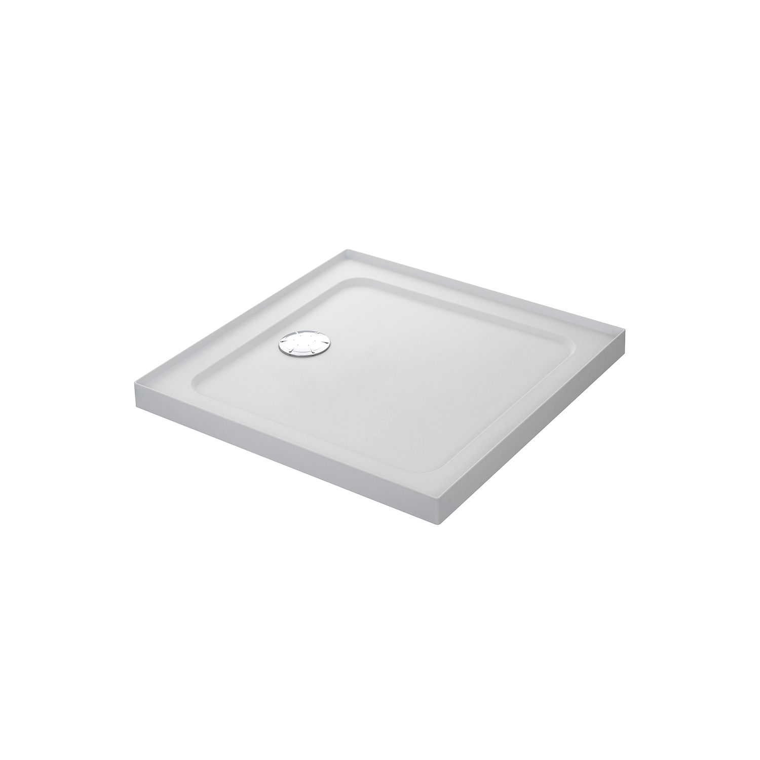Mira Flight Safe Square Shower Tray with 4 Upstands White 800mm x 800mm x 40mm (9840X)