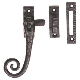 Carlisle Brass Left or Right-Handed Monkeytail Casement Fastener Antique Black