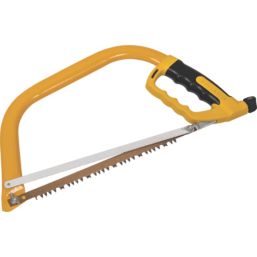 Roughneck  24 / 4tpi Wood/Metal/Plastic Bow Hacksaw with Spare Blade 12" (300mm)