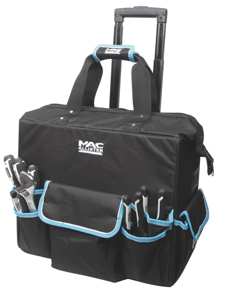 Mac Allister Hard Base Tool Bag with Wheels 18