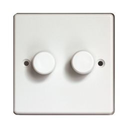 Varilight V-Pro 2-Gang 2-Way LED Dimmer Switch  White