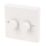 Varilight V-Pro 2-Gang 2-Way LED Dimmer Switch  White