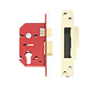 Union Fire Rated Brass Euro Profile Mortice Lock 68mm Case - 45mm Backset