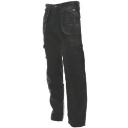 DEWALT Pro Tradesman Work Trousers Black 34" W 31" L