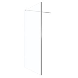 Palermo  Semi-Framed Showerwall Glass Chrome 1400mm x 1950mm