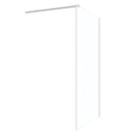 Palermo  Semi-Framed Showerwall Glass Chrome 1400mm x 1950mm
