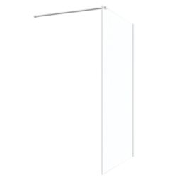 Palermo  Semi-Framed Showerwall Glass Chrome 1400mm x 1950mm