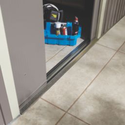 Rowlinson Trentvale 10' x 7' 6" (Nominal) Apex Metal Shed Light Grey