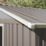 Rowlinson Trentvale 10' x 7' 6" (Nominal) Apex Metal Shed Light Grey