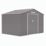 Rowlinson Trentvale 10' x 7' 6" (Nominal) Apex Metal Shed Light Grey