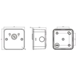 Knightsbridge  20A 1-Gang DP Metal Clad Control Switch