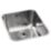 Abode Matrix R50 1 Bowl  Brushed Stainless Steel Sink 370mm x 430mm