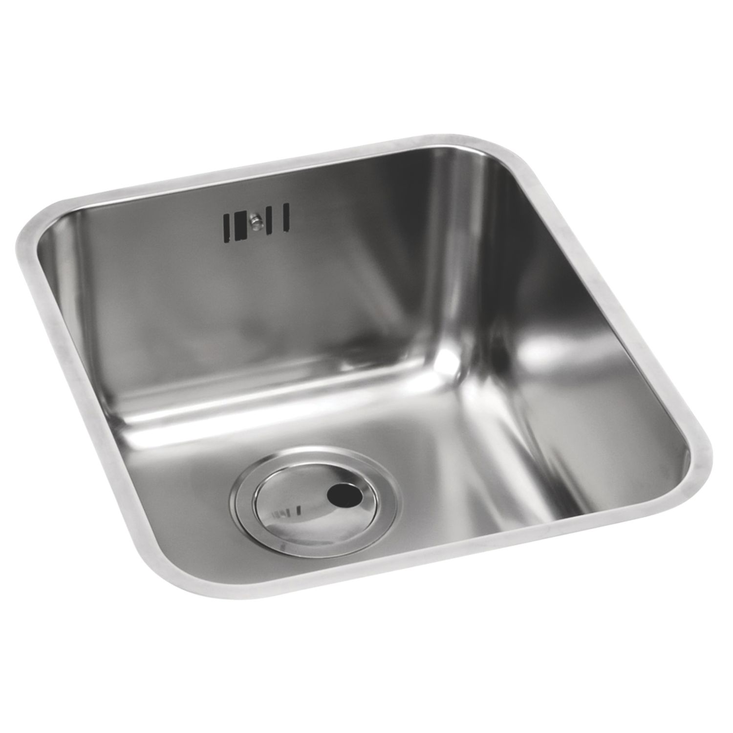 Abode Matrix R50 1 Bowl Brushed Stainless Steel Sink 370mm x 430mm (984CV)