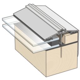 Radmat Building Materials Capex 70 White 35mm Gable End Glazing Bar 3000mm x 70mm