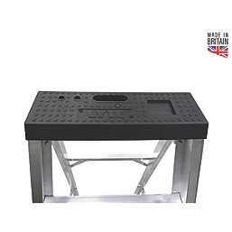 Lyte  Aluminium 7-Treads Platform Stepladder  1.48m