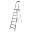 Lyte Aluminium 2.10m 7 Step Platform Step Ladder