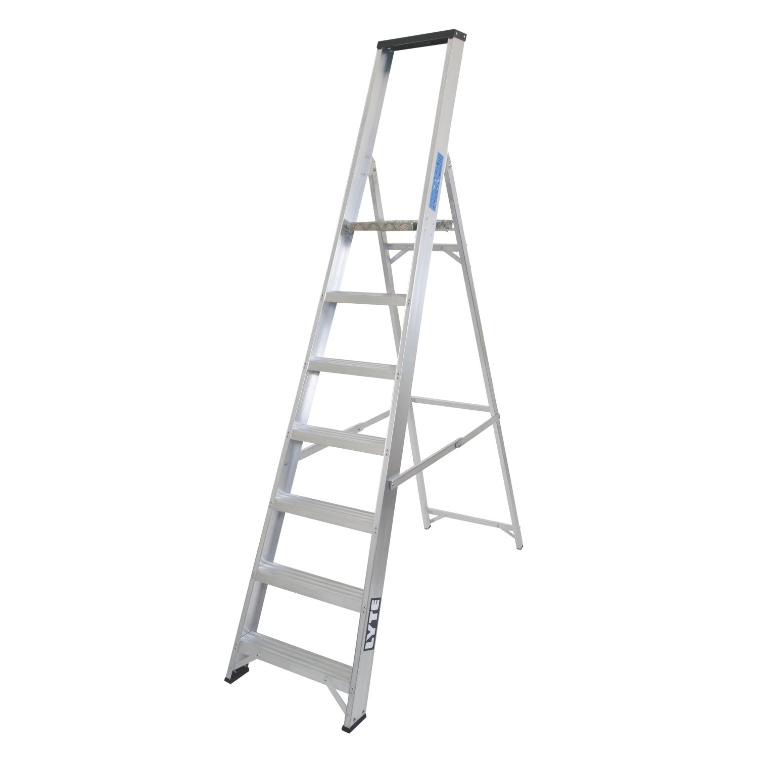 Lyte Aluminium 2.10m 7 Step Platform Step Ladder (984FH)