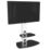 AVF Lucerne FSL700LUCSW TV Stand Satin White Body/Black Glass