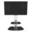 AVF Lucerne FSL700LUCSW TV Stand Satin White Body/Black Glass