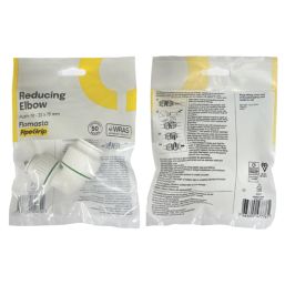 Flomasta  Plastic Push-Fit Reducing 90° Elbow 22mm x 15mm