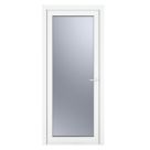 Crystal  Fully Glazed 1-Obscure Light Left-Handed White uPVC Back Door 2090mm x 920mm