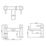 ETAL Blake Matt Black 145mm Deck Mounted Lever 2 Tap Holes Bath Mixer Tap