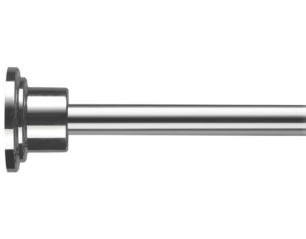 Croydex Round Telescopic Shower Cubicle Rod Aluminium Chrome 1170mm