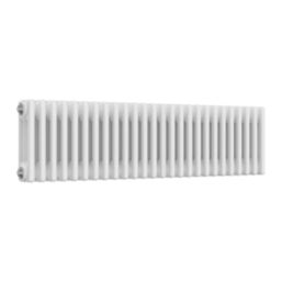 Reina 300mm x 1190mm 2725BTU White Horizontal 3 Column Radiator