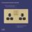 LAP  13A 2-Gang DP Switched Switched Socket Satin Brass  with Black Inserts
