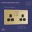 LAP  13A 2-Gang DP Switched Switched Socket Satin Brass  with Black Inserts
