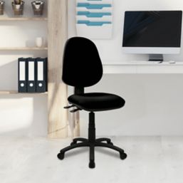 Nautilus Designs Java 300 Medium Back Task/Operator Chair No Arms Black