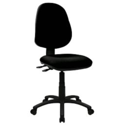 Nautilus Designs Java 300 Medium Back Task/Operator Chair No Arms Black