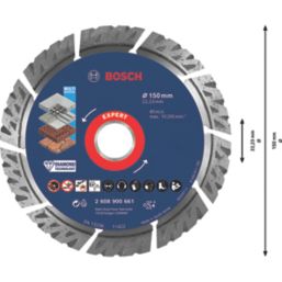 Bosch Expert Masonry Diamond Cutting Disc 150mm x 22.23mm