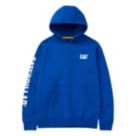 CAT Trademark Banner Hoodie Blue Small 36" Chest