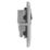 British General Nexus Metal 13A 1-Gang SP Switched Power Socket Brushed Steel  with Black Inserts