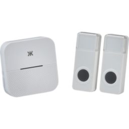Knightsbridge DC014 Plug-In Wireless Door Chime Kit White