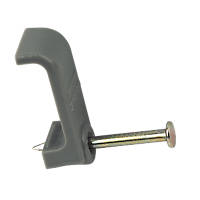 Tower Grey Cable Clips 1-1.5mm 100 Pack