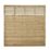Forest Kyoto  Slatted Top Fence Panels Natural Timber 6' x 6' Pack of 9