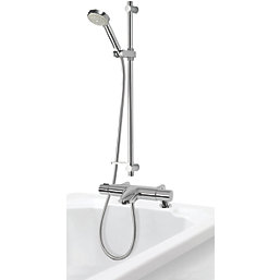 Aqualisa Midas 110 BSM Deck-Fed Exposed Chrome Thermostatic Bath/Shower Mixer
