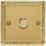 Varilight V-ProSmart 1-Gang 1-Way LED WiFi Dimmer Switch Georgian Brass