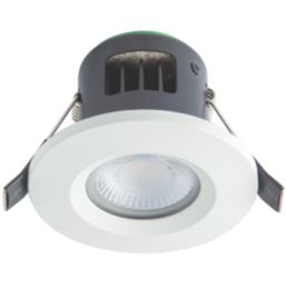 4lite  Fixed  Fire Rated LED CCT Downlight Matt White 7W 720lm 6 Pack