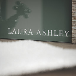Laura Ashley  Metallic Fern Kitchen Splashback 600mm x 750mm x 6mm