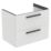 Ideal Standard i.life B Wall Hung Vanity Unit with Black Handles & Basin Matt White 800mm x 505mm x 630mm