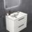 Ideal Standard i.life B Wall Hung Vanity Unit with Black Handles & Basin Matt White 800mm x 505mm x 630mm