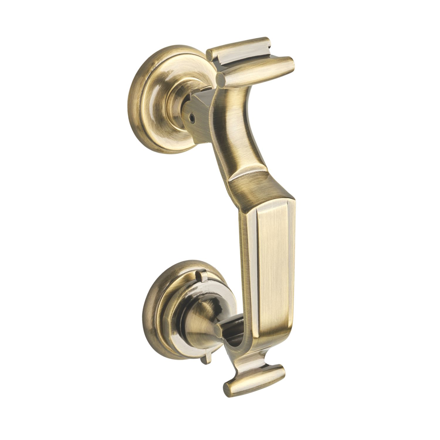 Hardware Solutions Door Knocker Doctor Antique Brass 85mm x 176mm (985KK)