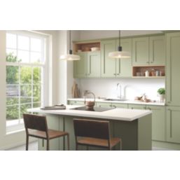 Wilsonart Pure White Matt White Stone Effect Laminate Worktop 3000mm x 600mm x 38mm