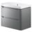 Wall-Hung Vanity Unit & Basin Matt Grey 805mm x 460mm x 662mm