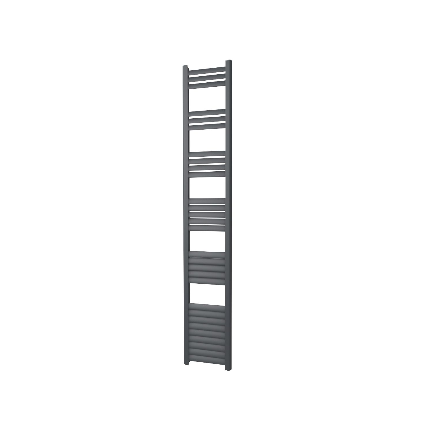 Towelrads 1800mm x 300mm 1692BTU Black Flat Designer Towel Radiator (985RY)