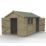 Forest Timberdale 8' 6" x 12' (Nominal) Reverse Apex Tongue & Groove Timber Shed with Base